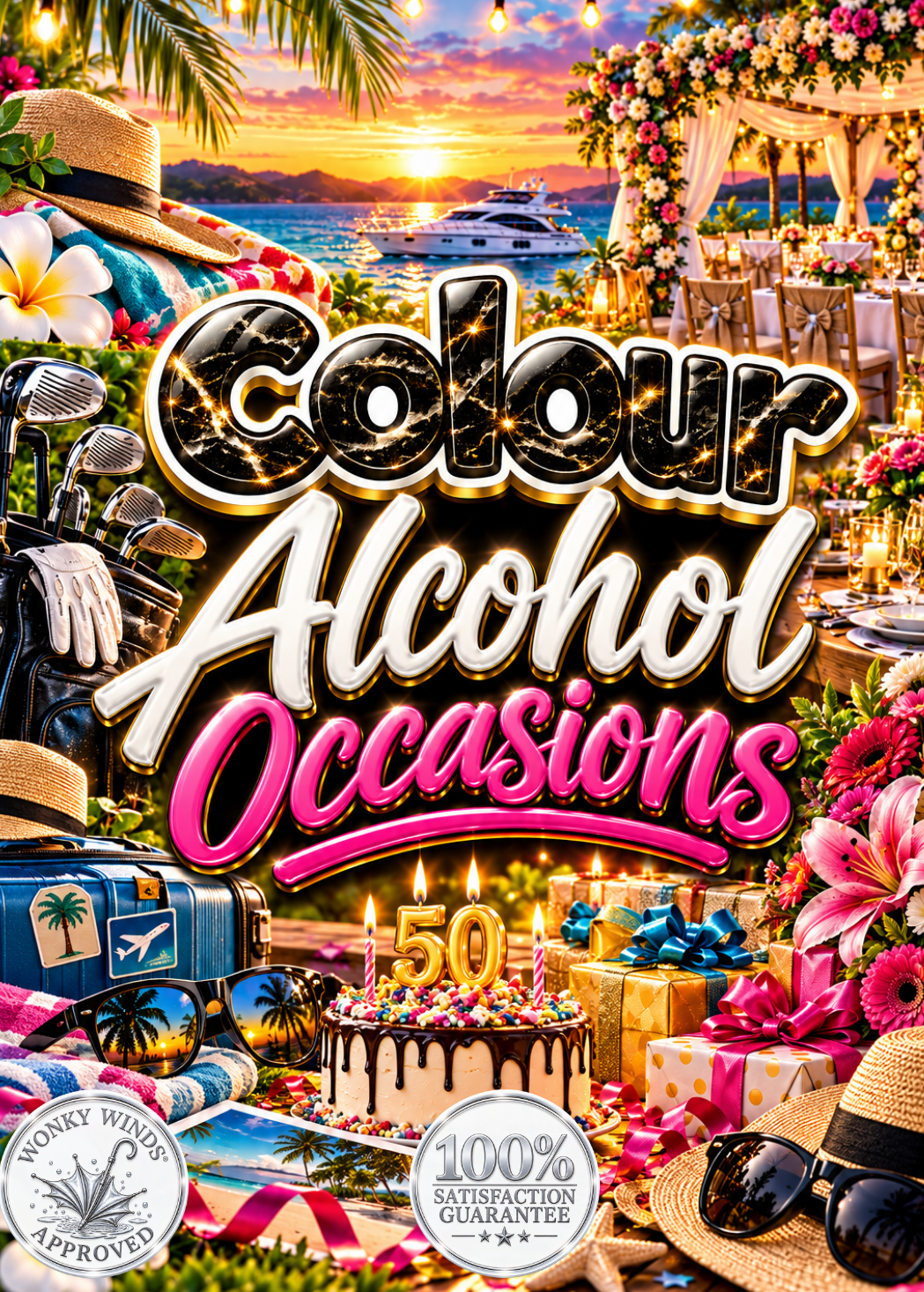 Colour Alcohol Occasions — Adult Colour Series