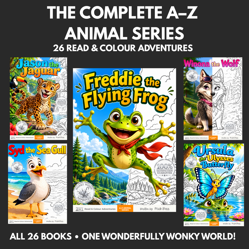 A–Z Animal Series — Complete 26-Book Read & Colour Adventure Collection