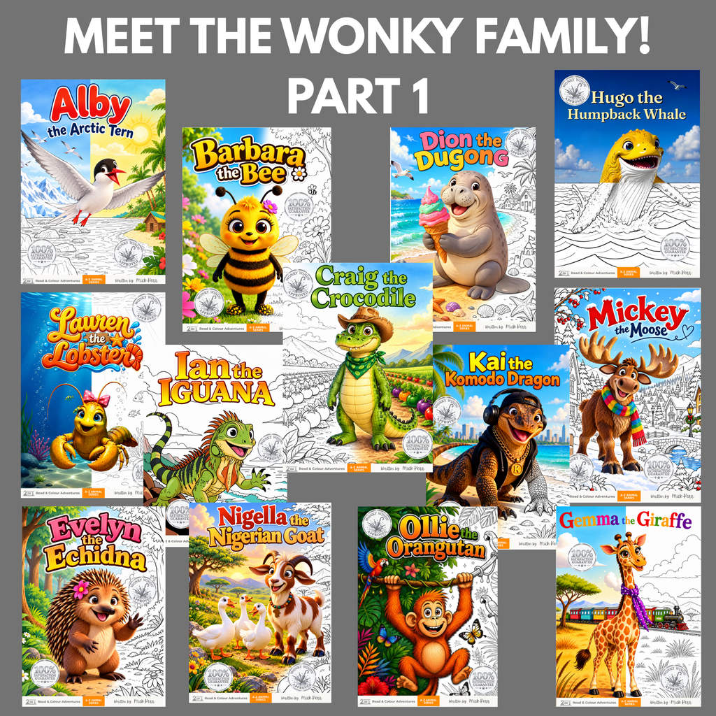 A–Z Animal Series — Complete 26-Book Read & Colour Adventure Collection