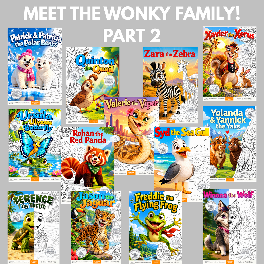 A–Z Animal Series — Complete 26-Book Read & Colour Adventure Collection